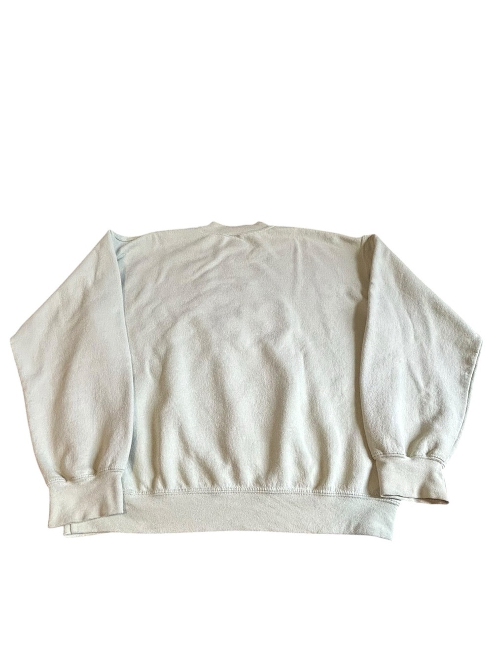 Vintage Iris Embroidered Pastel Green Crewneck Sweatshirt Cottagecore M - Picture 11 of 14